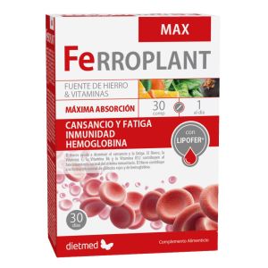 FERROPLANT MAX 30 COMPRIMIDOS DIETMED - Centro Dietético Escaleritas