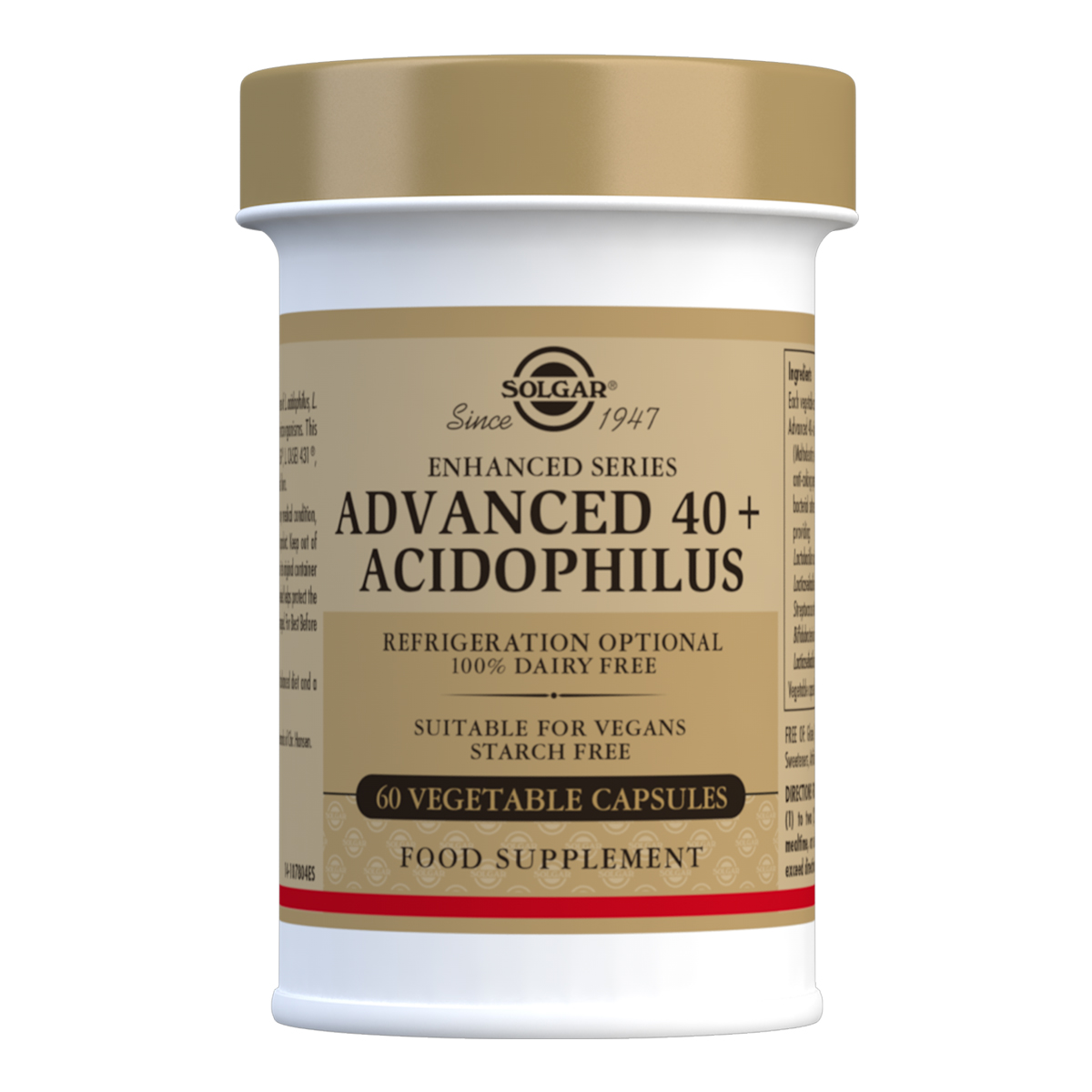 ACIDOPHILUS 40 + AVANZADO 60 CAPS. SOLGAR - Centro Dietético Escaleritas