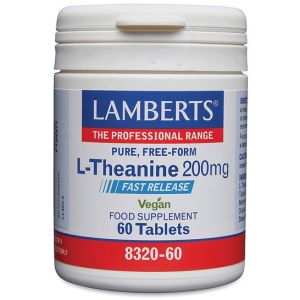 L-THEANINA 200 MG 60 CAPSULAS LAMBERTS LIBERACIÓN RÁPIDA - Centro Dietético Escaleritas