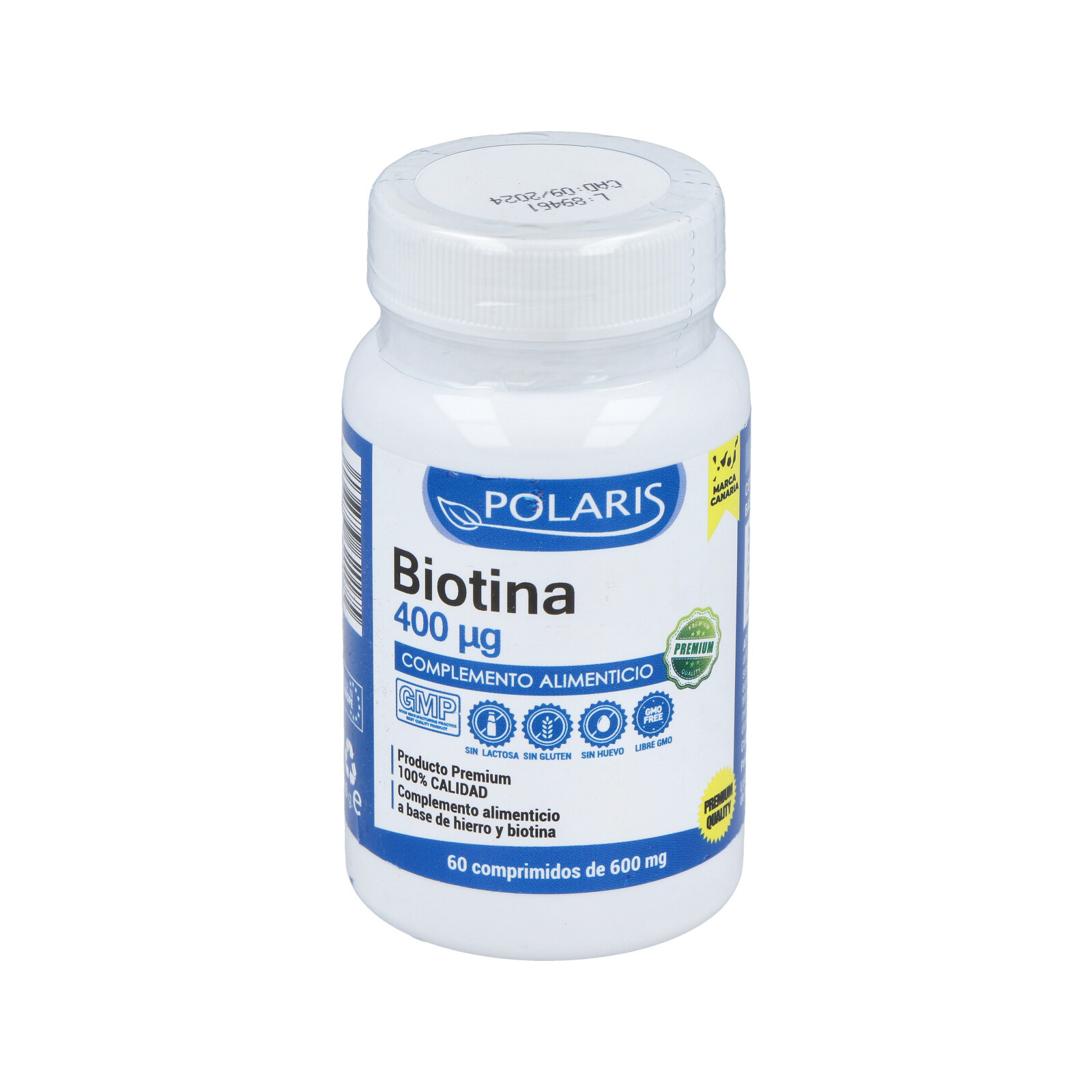 BIOTINA 400 MCG 60 COMPR POLARIS - Centro Dietético Escaleritas